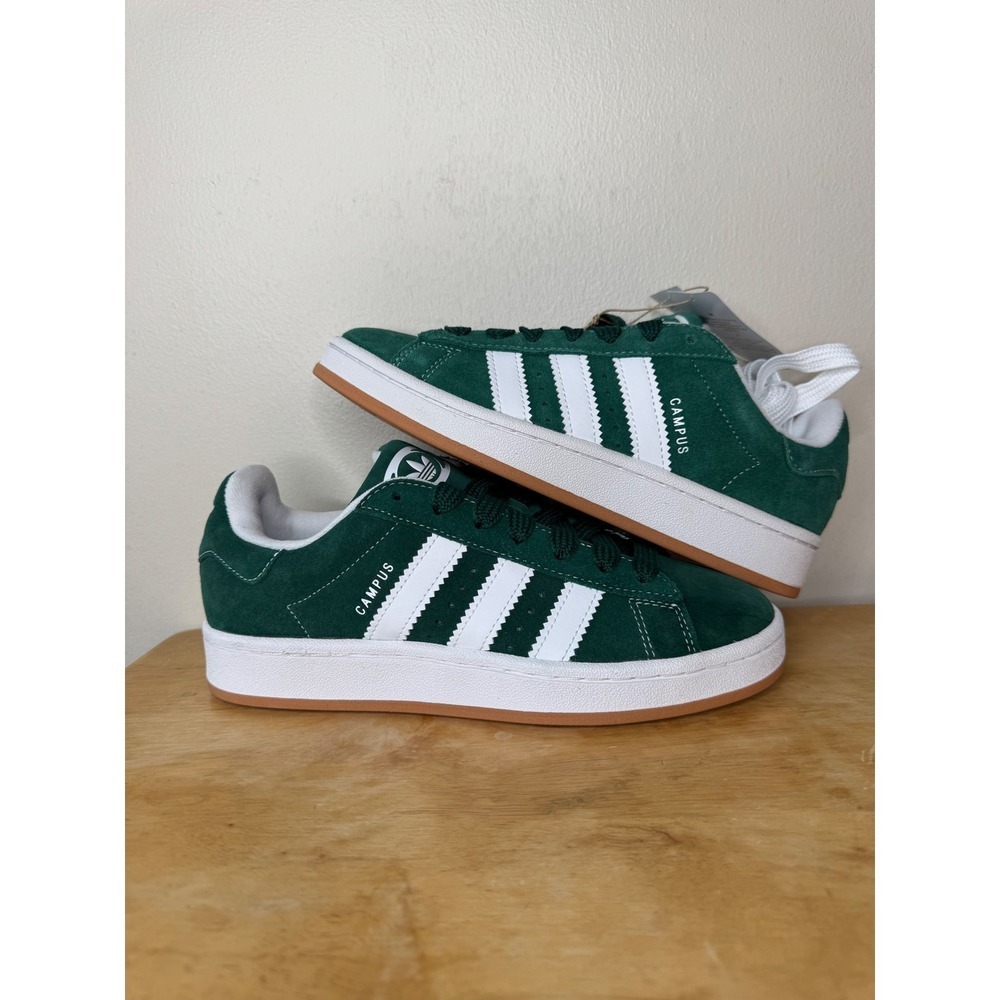 Adidas Campus 00s J Collegiate Green White Gum Sneakers Women's 7 / Kids 5.5 - Picture 3 of 10